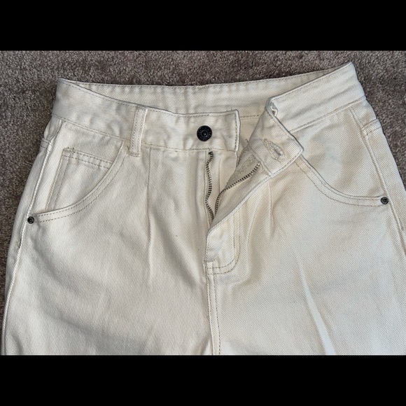 Beige / Cream High Waisted Pants - Picture 3 of 5